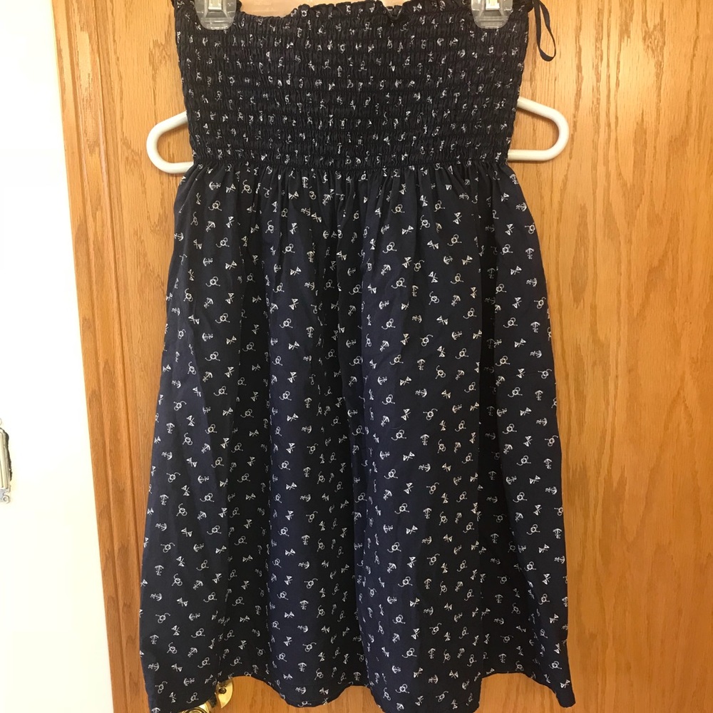 Vineyard Vines strapless nautical dress